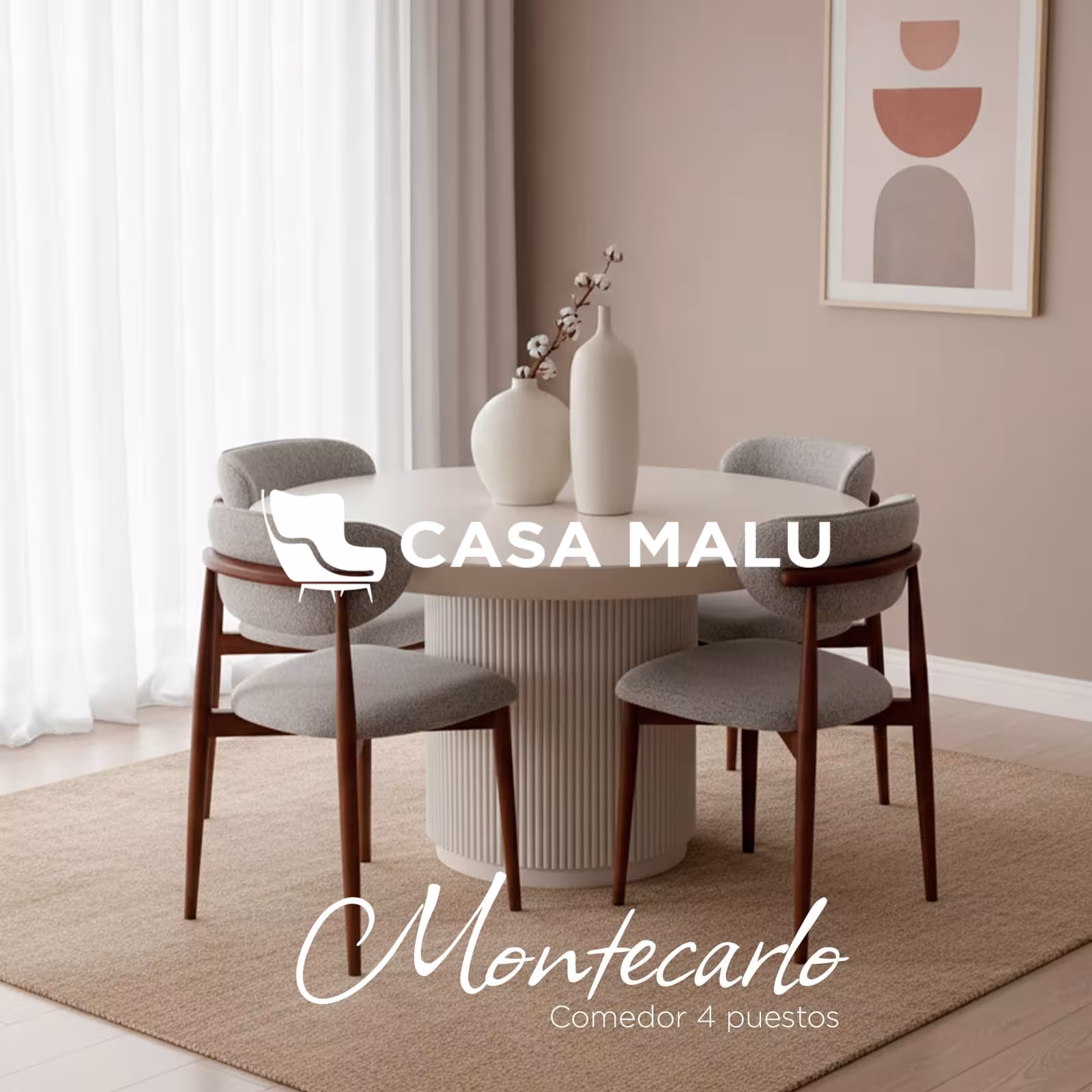 CAAAA7~1 Comedor Montecarlo de 4 Puestos - Imagen 1