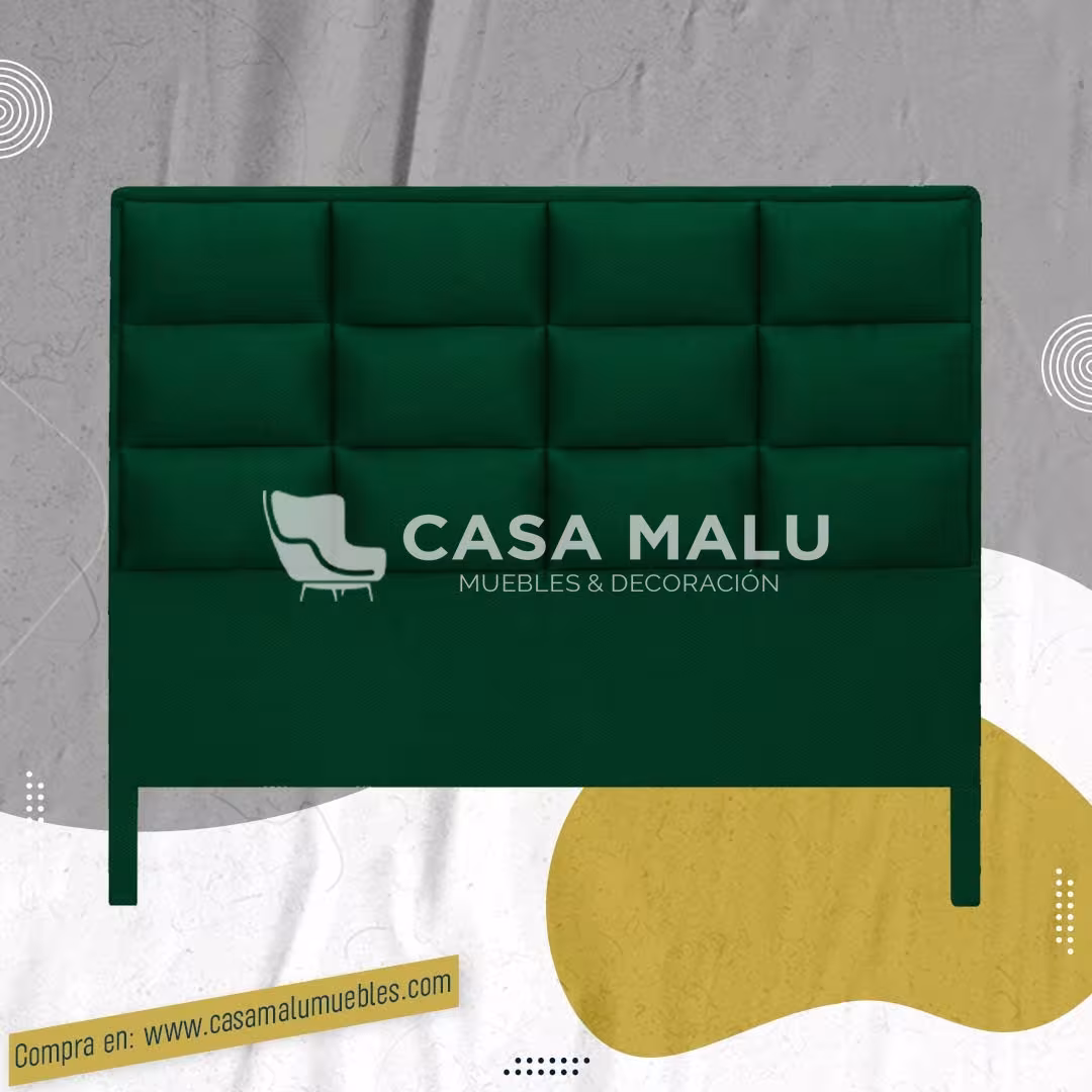 Casa Malu Muebles - Cabecero Florencia - Verde Esmeralda Cabecero Florencia - Imagen 3