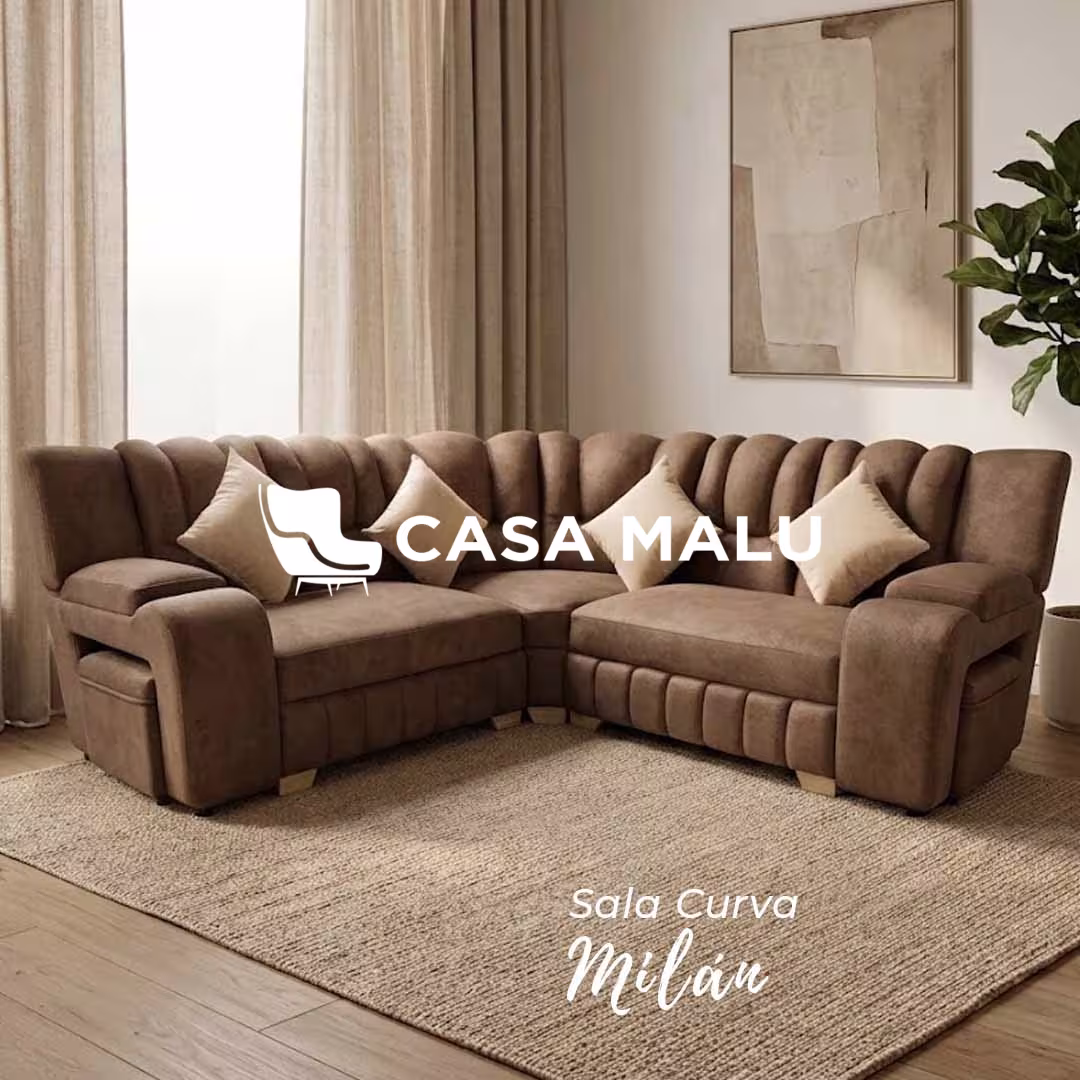 Casa Malu Muebles - Salas - Sala Curva Milán Sala Curva Milán - Imagen 1