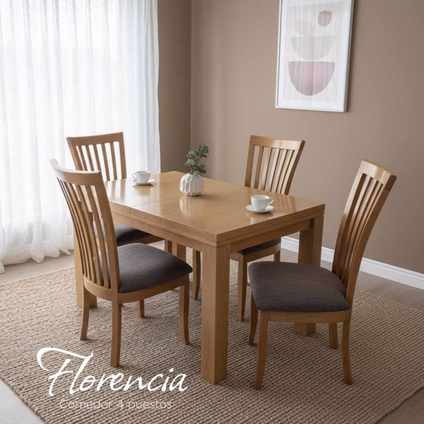 Comedor Florencia de 4 Puestos