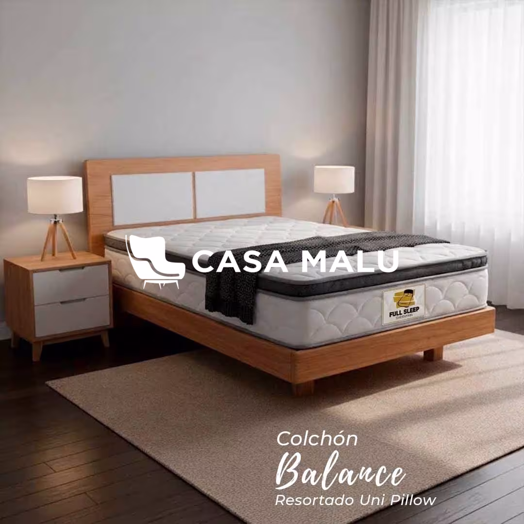 Colchón Balance Resortado Uni Pillow Colchón Balance Resortado Uni Pillow - Imagen 1