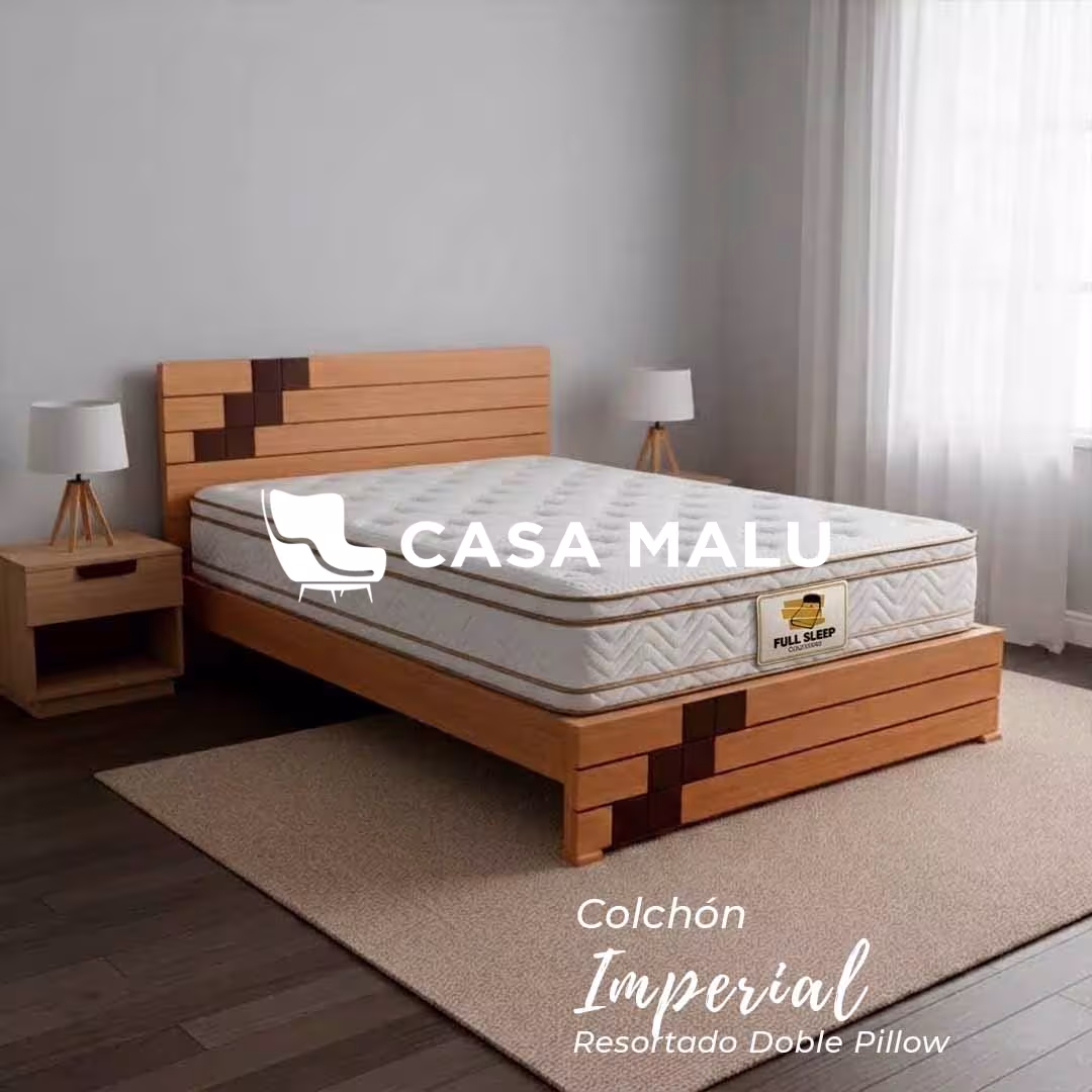 Colchón Imperial Resortado Doble Pillow Colchón Imperial Resortado Doble Pillow - Imagen 1